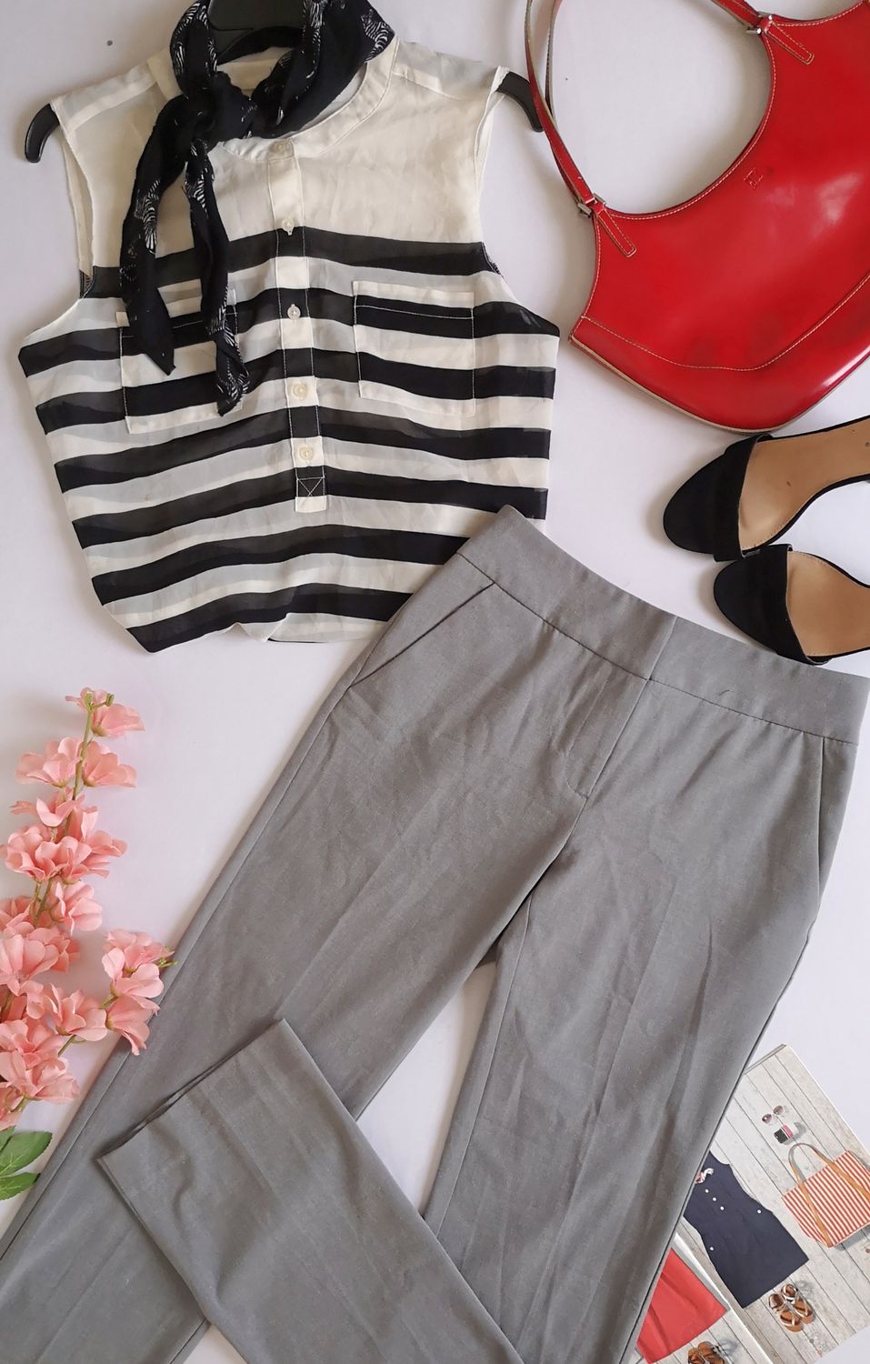 BLUSA DE CHIFÓN Y PANTALÓN SEMIFORMAL ⚓