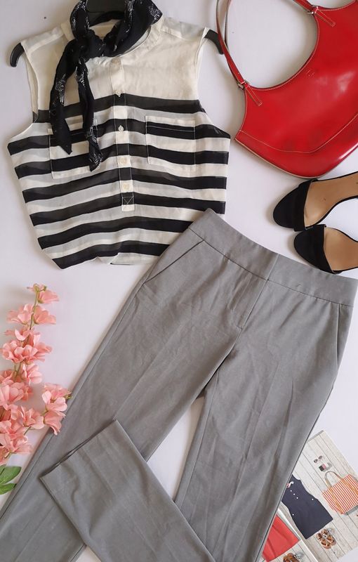 BLUSA DE CHIFÓN Y PANTALÓN SEMIFORMAL ⚓