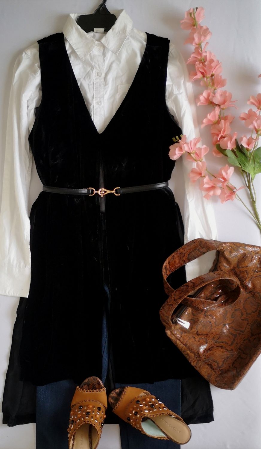 MAXI BLUSA CON CHIFÓN ADENTRO