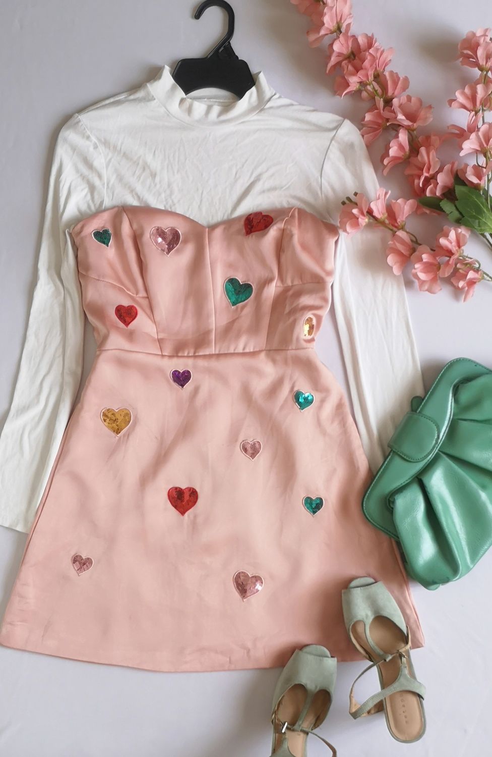 VESTIDO STRAPLESS BORDADO ❤️