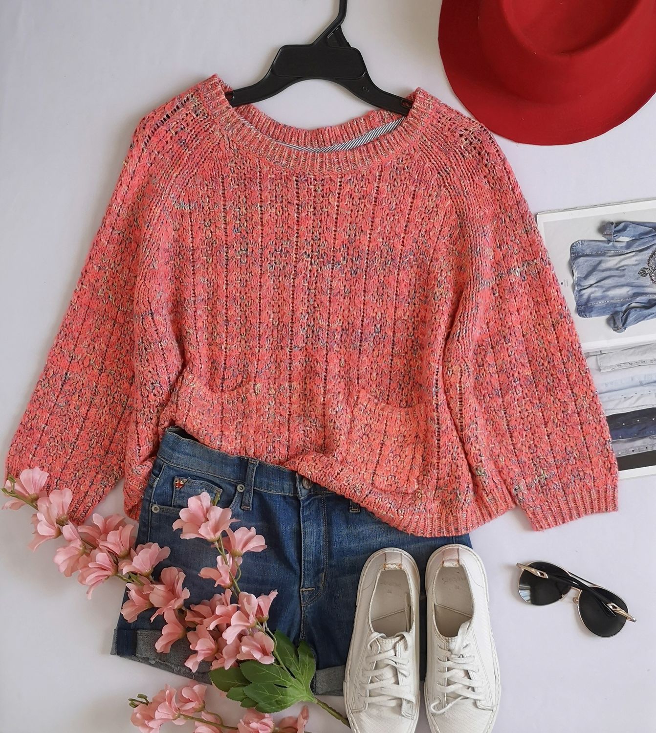 SUÉTER MANGA 3/4 ESTILO ANCHO