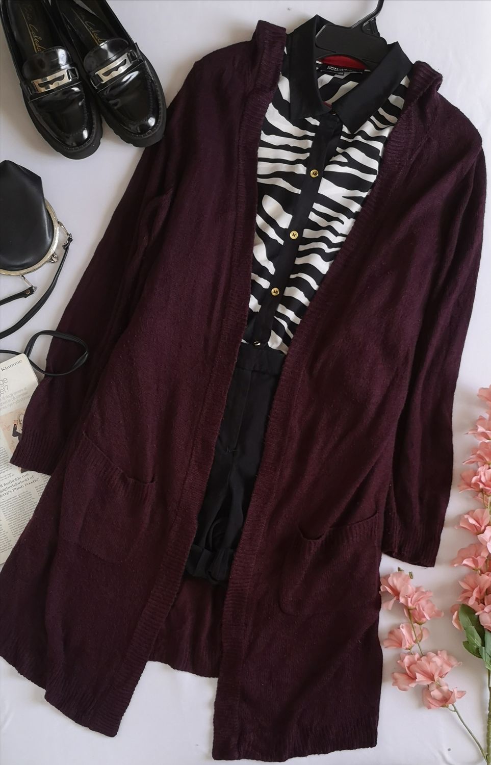 CÁRDIGAN LARGO CON GORRO 💙