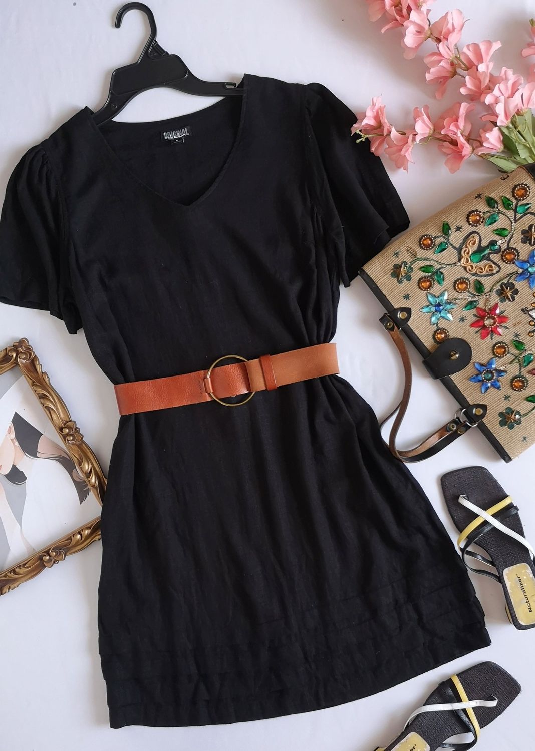 VESTIDO DE LINO INCLUYE CINCHO