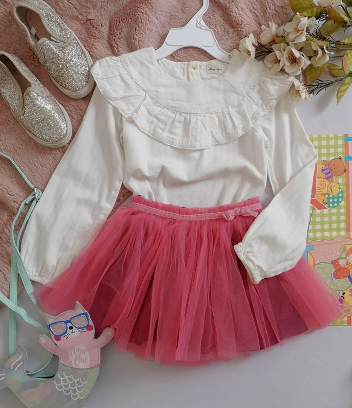 FALDA DE TUL Y BLUSA MANGA LARGA