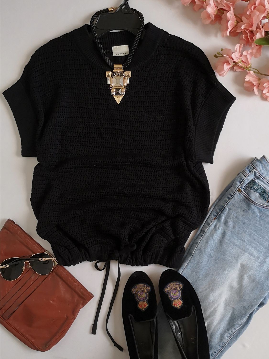 BLUSA CALADA INCLUYE COLLAR