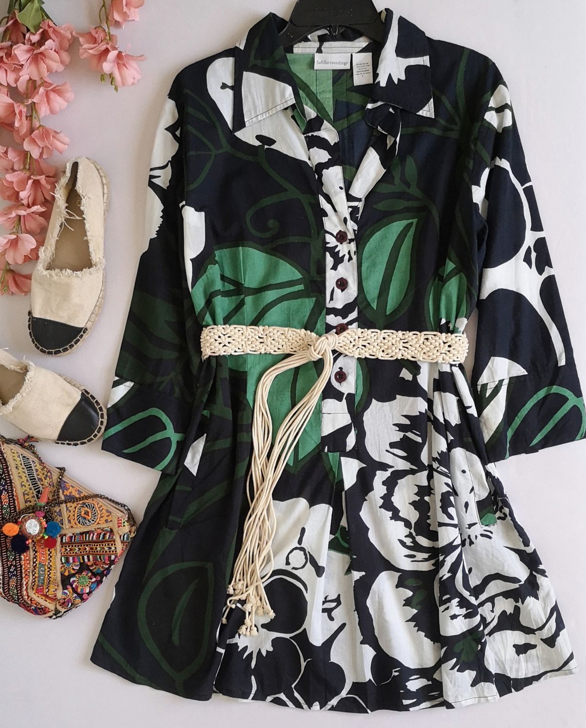 VESTIDO DE ALGODÓN INCLUYE CINCHO