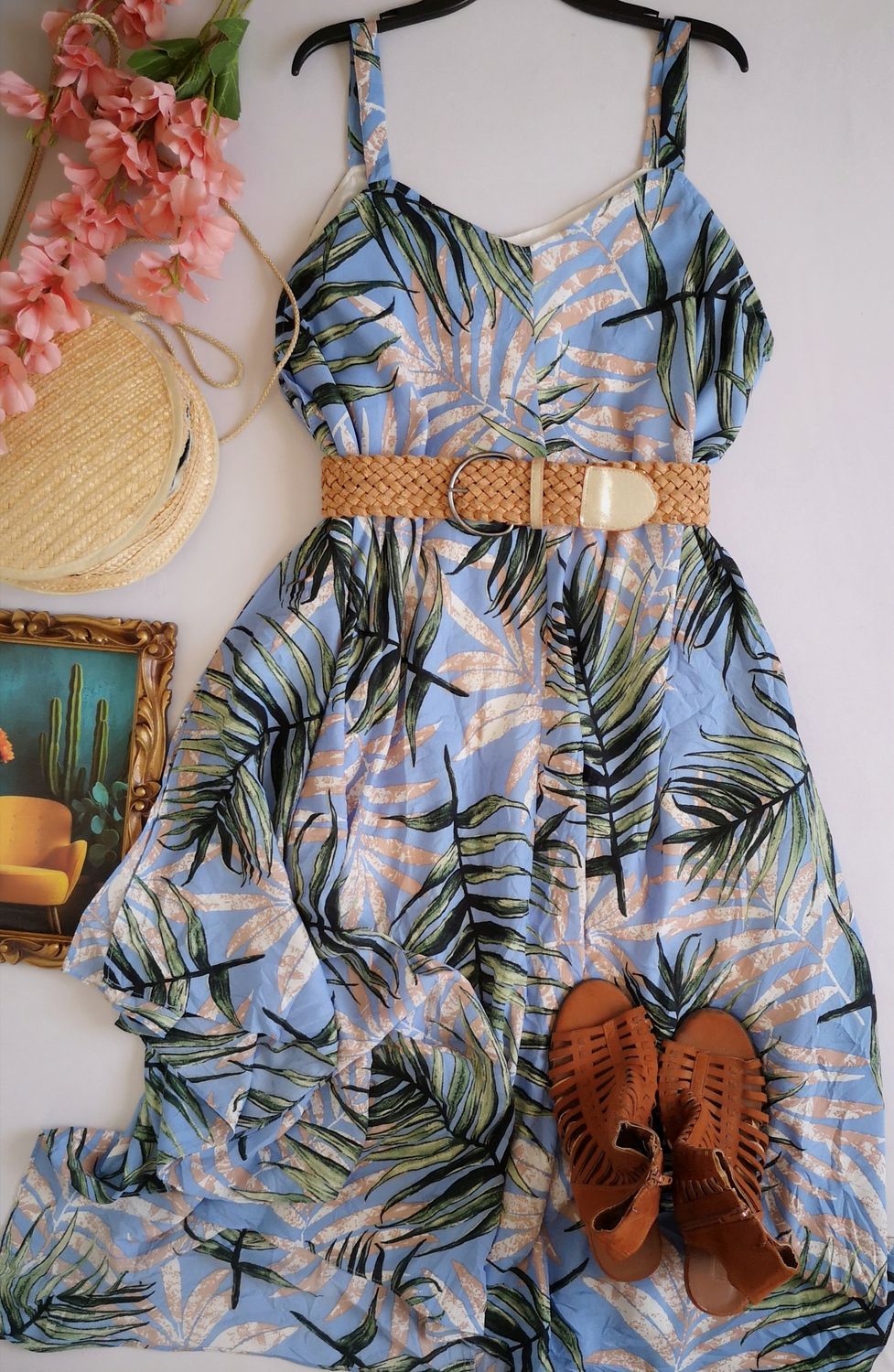 VESTIDO ASIMÉTRICO INCLUYE CINCHO