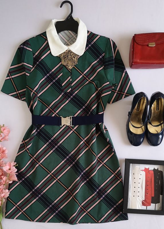 VESTIDO CORTE RECTO INCLUYE CINCHO ⚓