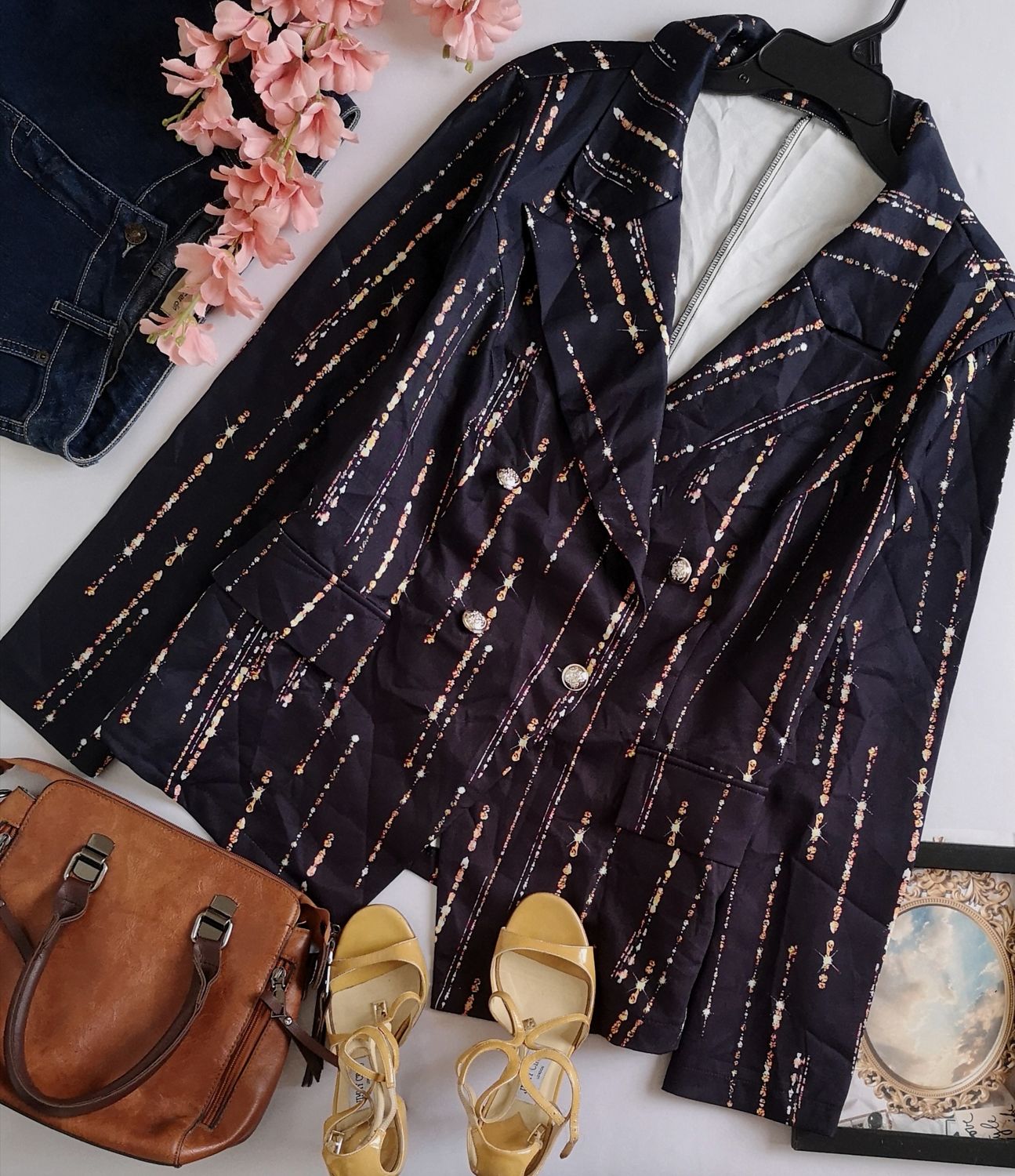 BLAZER TRASLAPADO TELA SUAVE ⚓