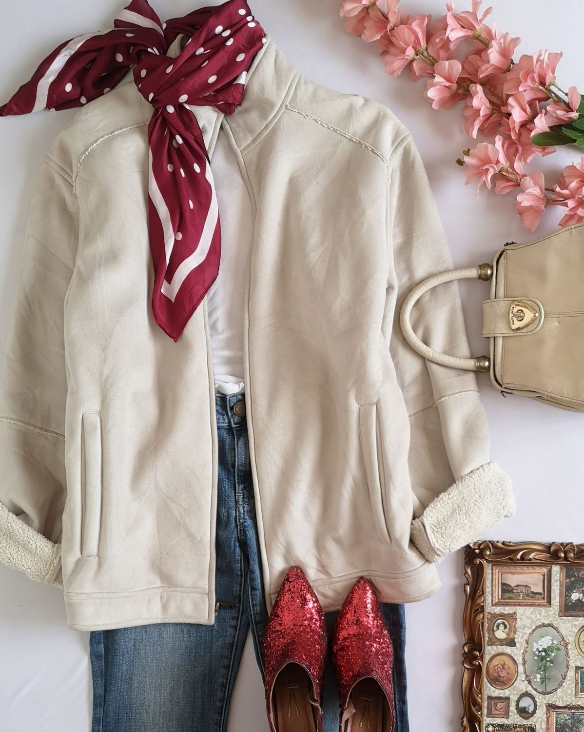 CHAQUETA CON BORREGITO ADENTRO ❤️