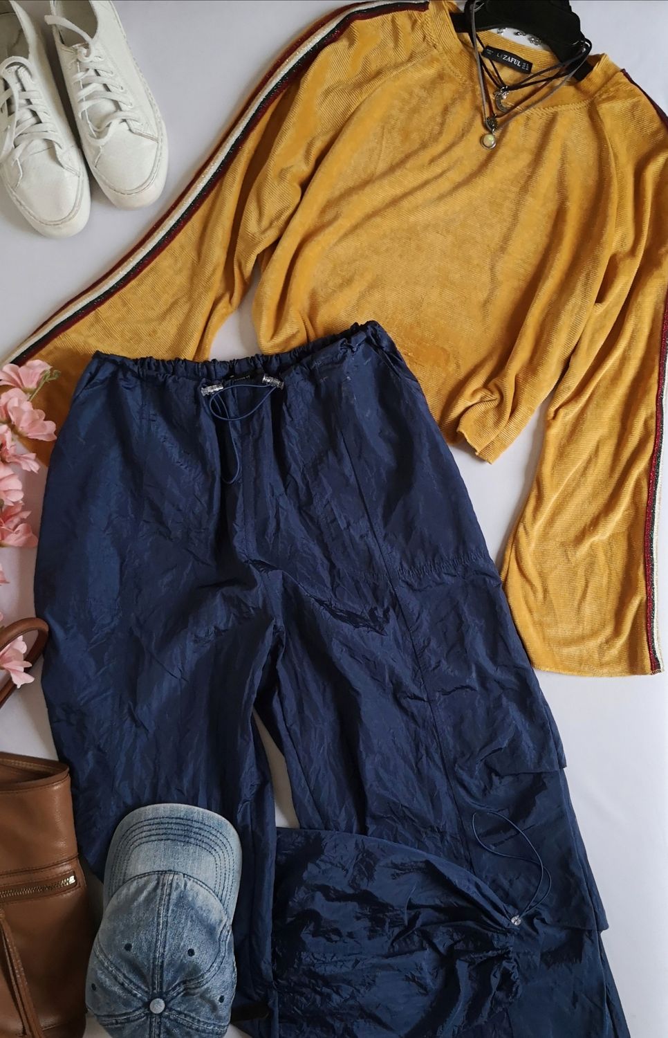 PANTALÓN TIPO PANS Y BLUSA CORTA ❤️