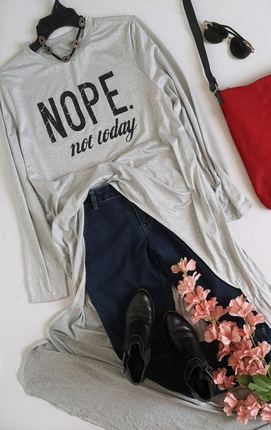 MAXI BLUSA ASIMÉTRICA INCLUYE COLLAR