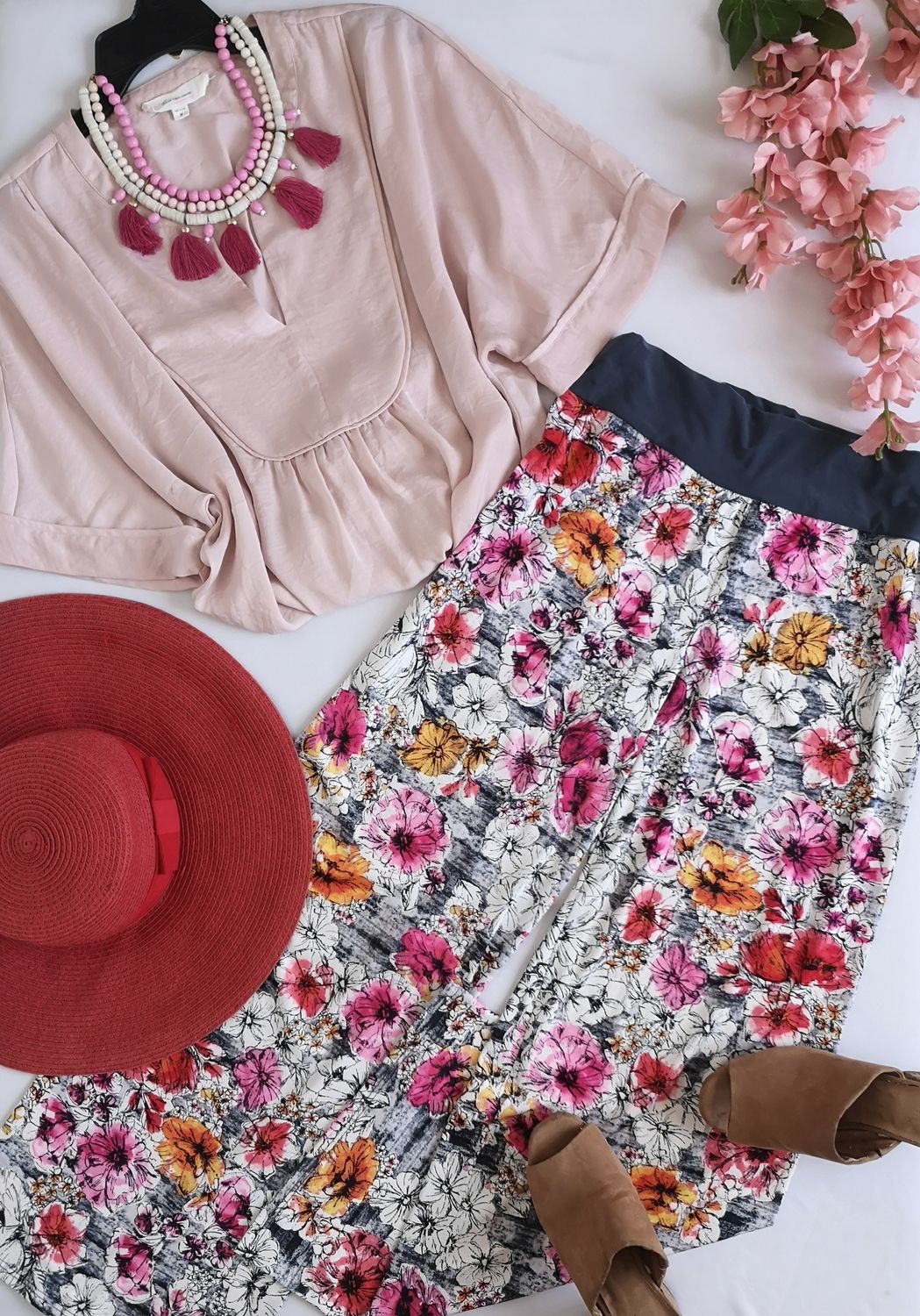 PALAZZO TELA SUAVE Y BLUSA ESTILO ANCHO