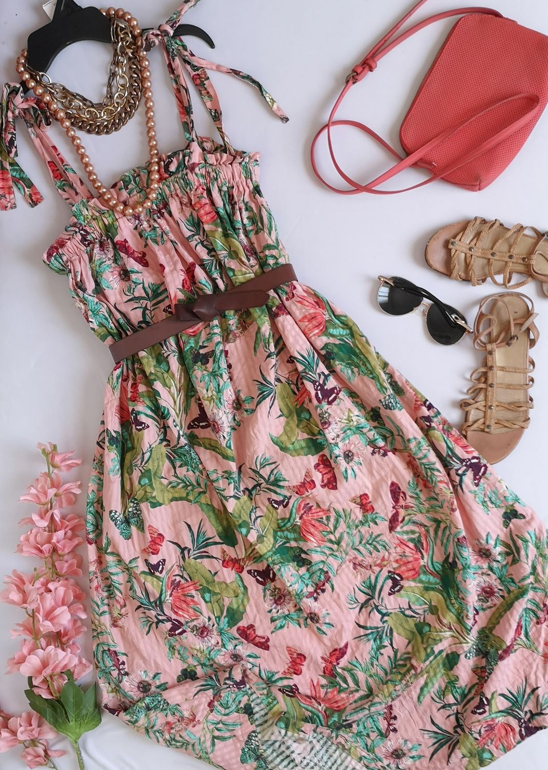 VESTIDO DE TIRANTES INCLUYE CINCHO