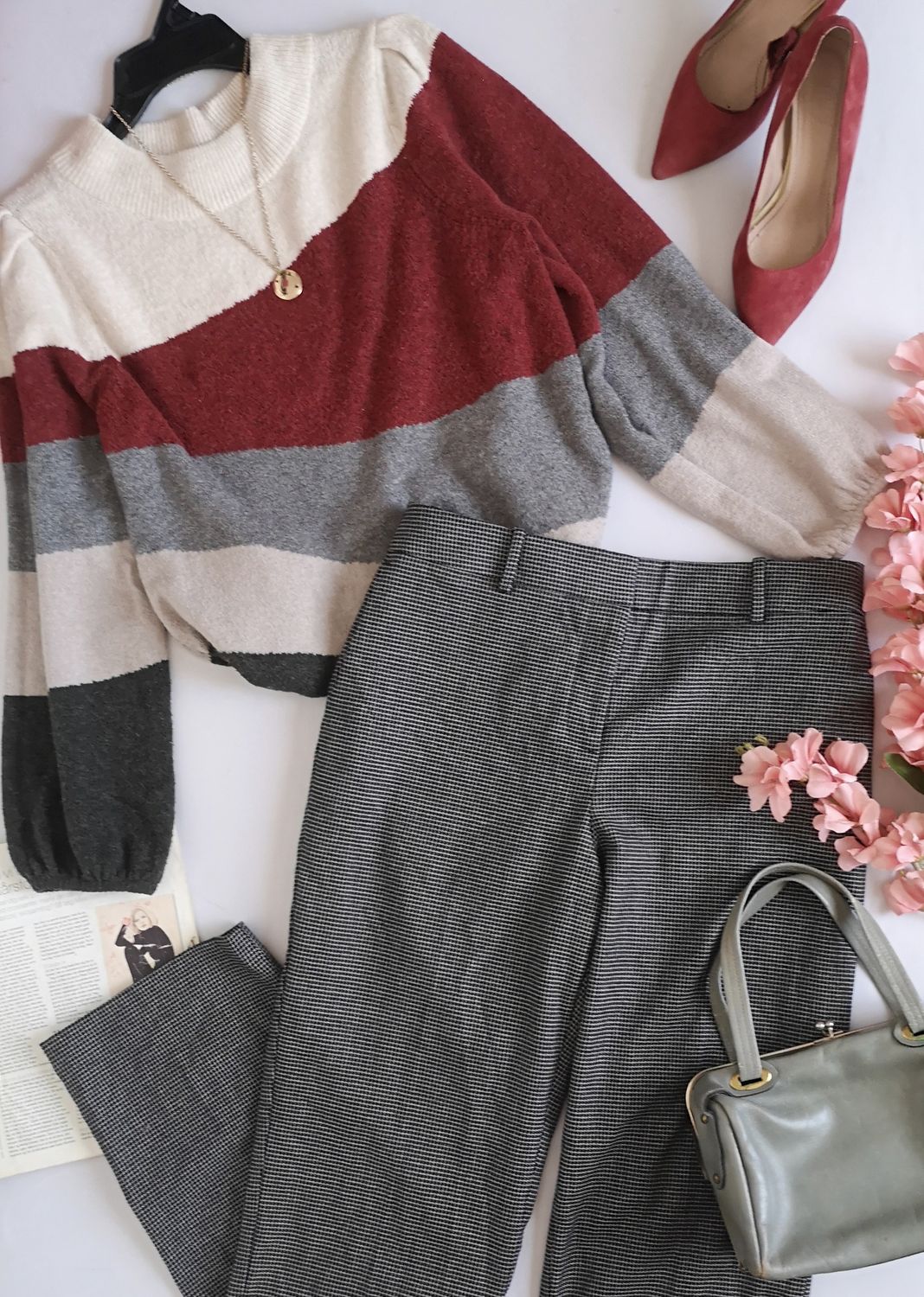 SUÉTER MANGAS BOMBACHAS Y PANTALÓN SEMIFORMAL ⚓