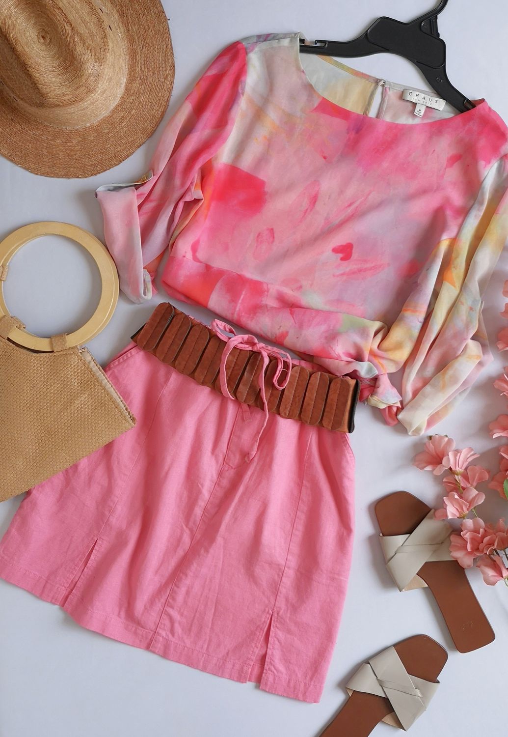 BLUSA LARGA Y FALDA DE LINO ❤️