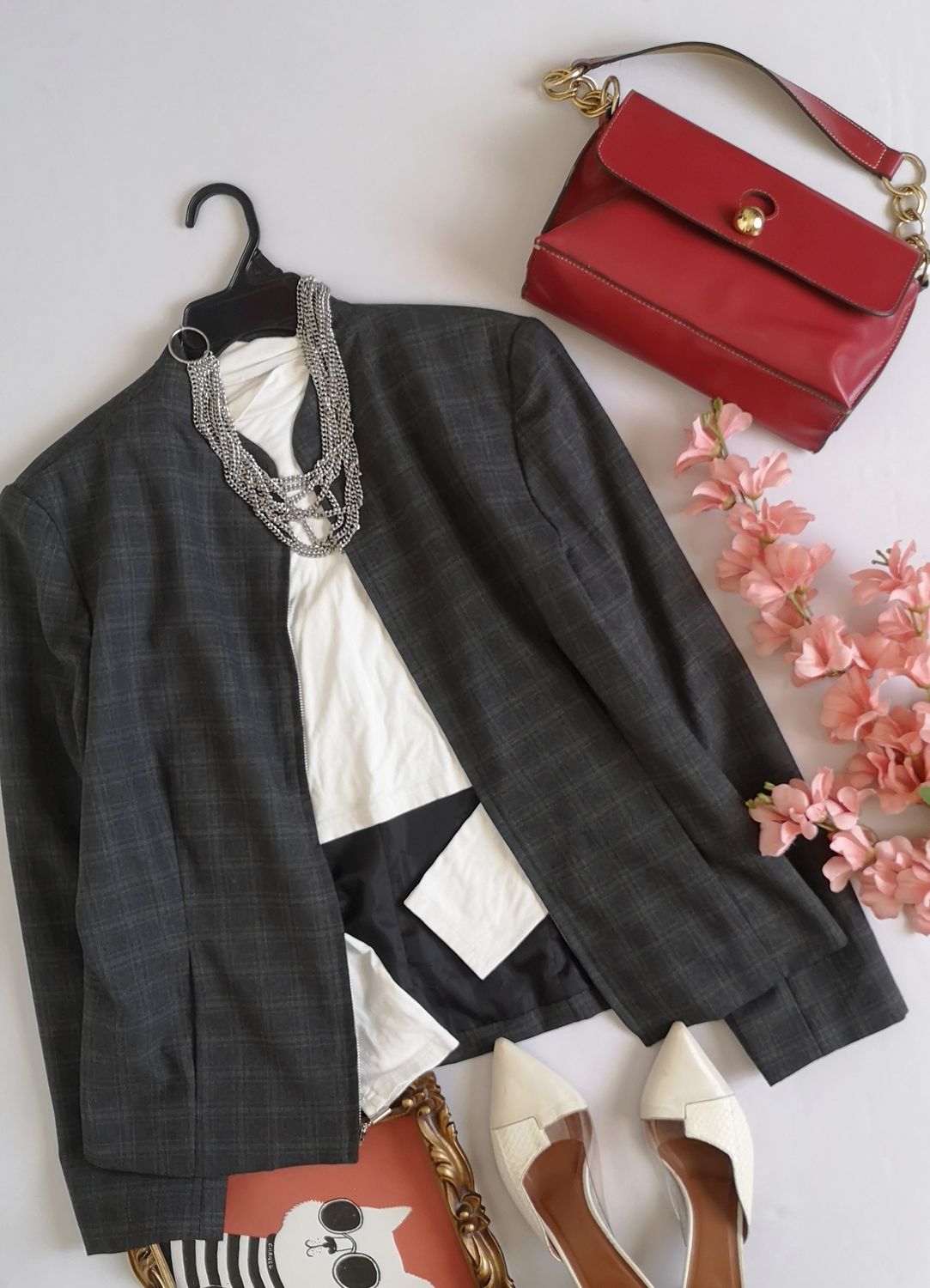 CHAQUETA CUELLO CHINO CON ZIPPER