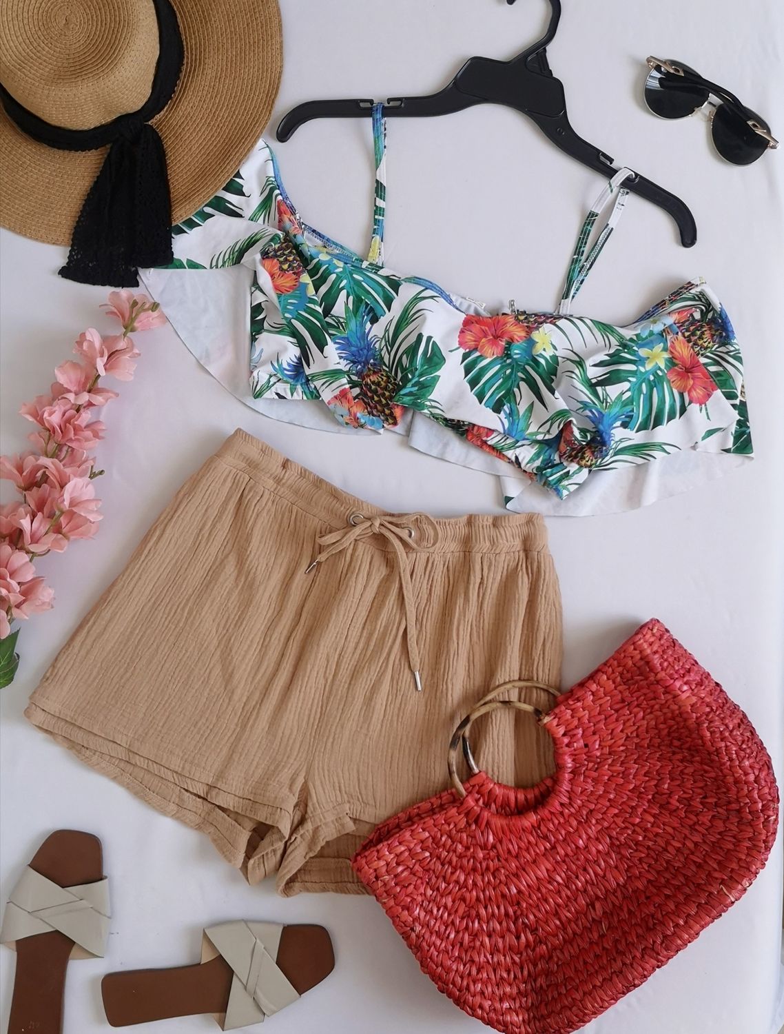 TOP CON SHORT TELA SUAVE ⚓
