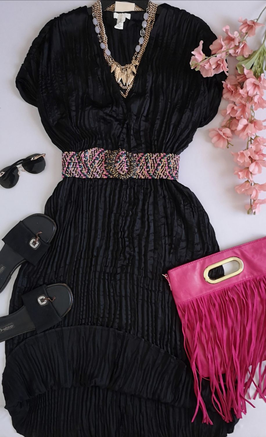 KAFTAN CORRUGADO INCLUYE CINCHO