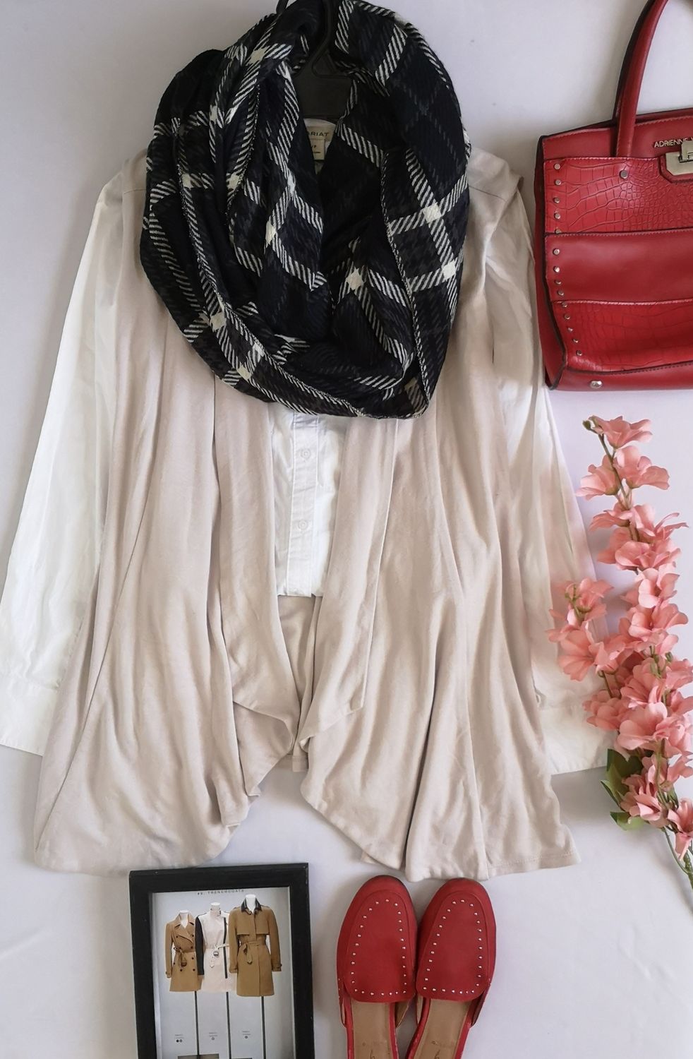 CHALECO LARGO TELA SUAVE INCLUYE BUFANDA