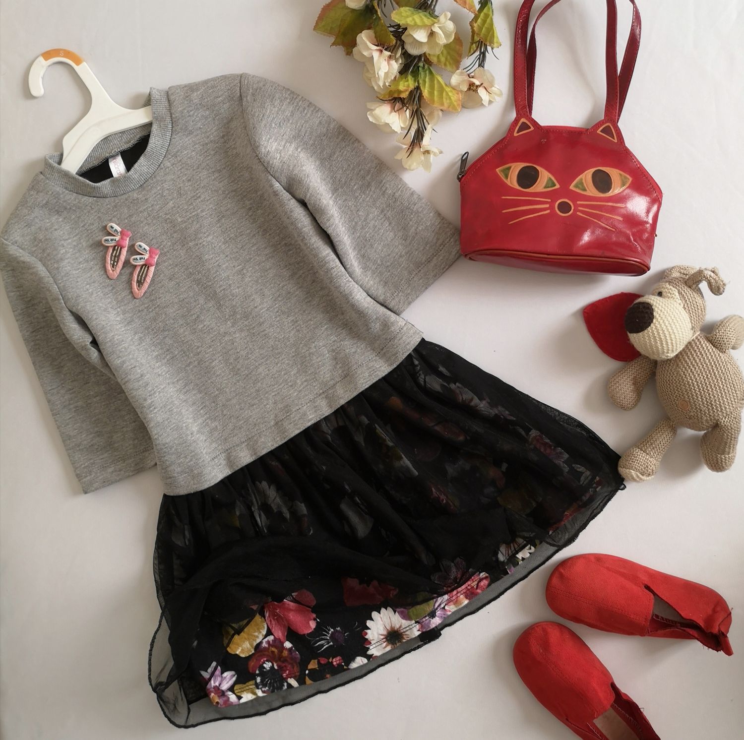 VESTIDO CON TUL INCLUYE GANCHITOS