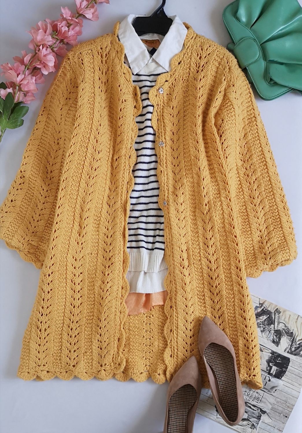 ABRIGO TEJIDO MANGA 3/4