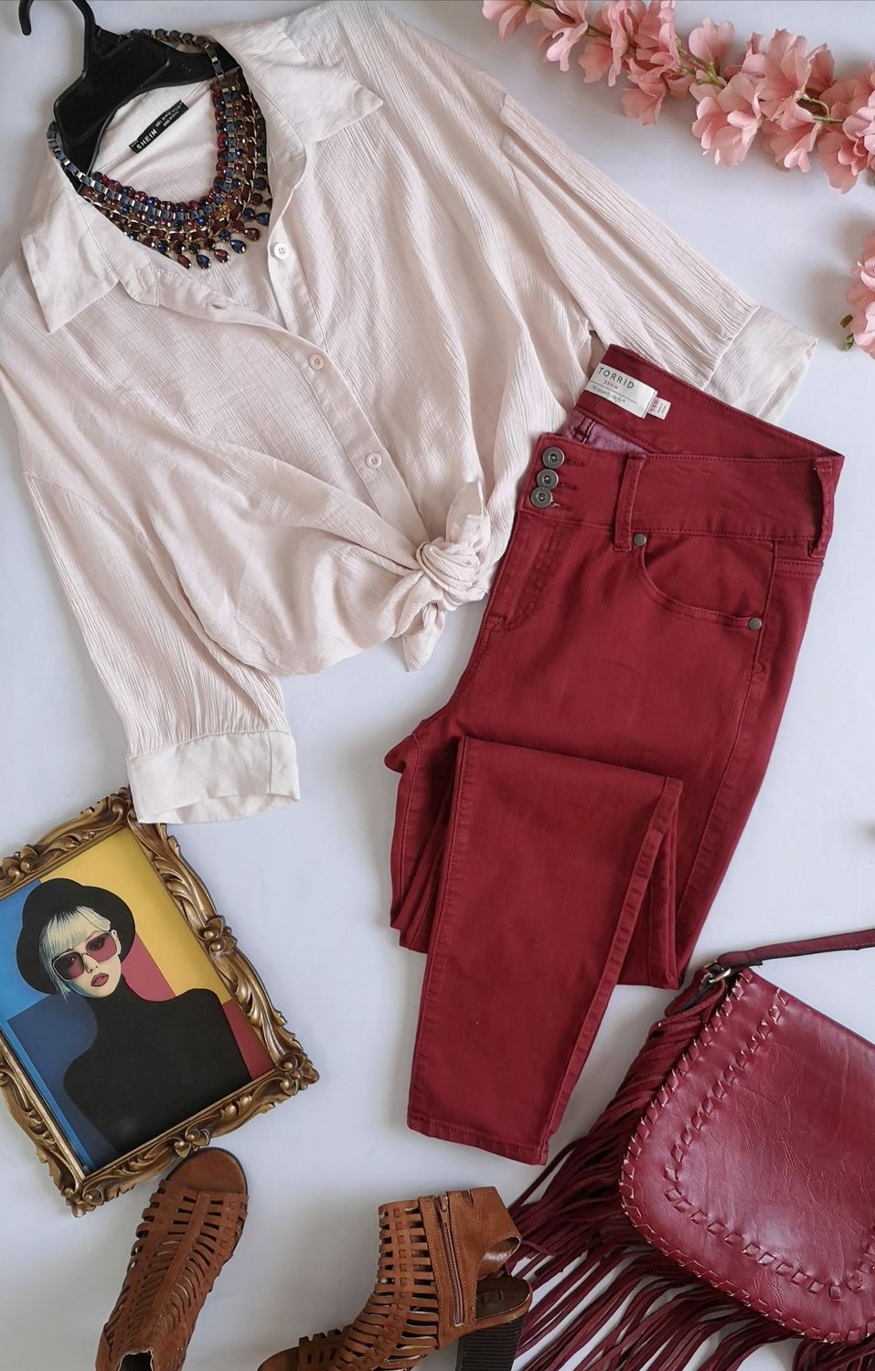 JEGGINS CON BLUSA LARGA