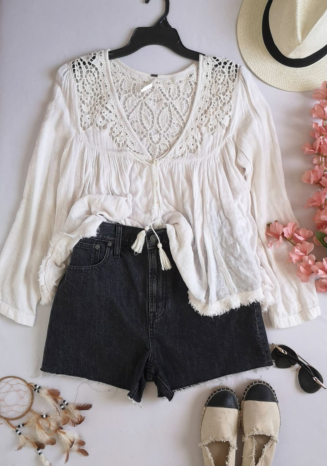 BLUSA TIPO BOHO CON SHORT NUEVO ⚓