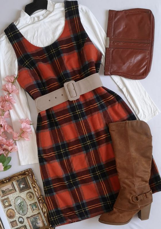 VESTIDO DE LANA CON FORRO INCLUYE CINCHO ⚓