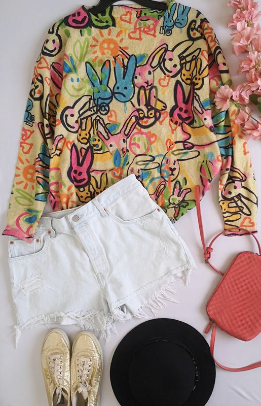 SUÉTER ESTAMPADO Y SHORT 💙