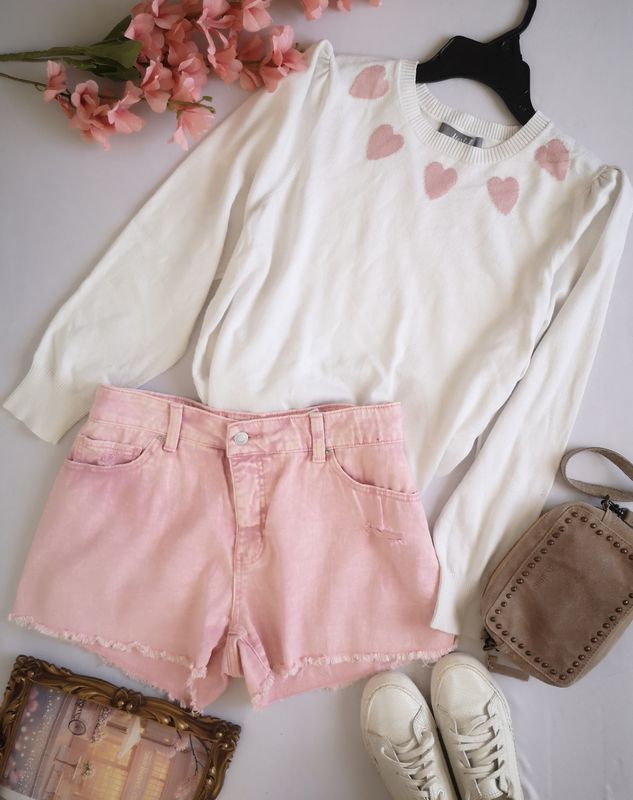 BLUSA Y SHORT CON BOLSAS