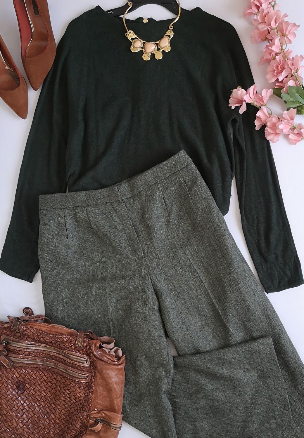 BLUSA CON ZIPPER ATRÁS Y PANTALÓN CON FORRO ⚓