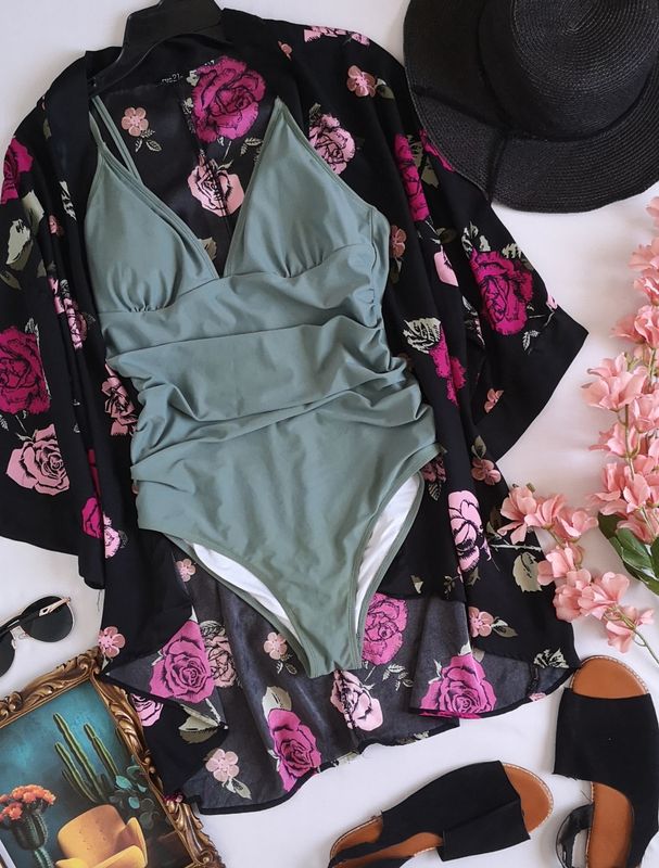 TRAJE DE BAÑO CON KIMONO ⚓