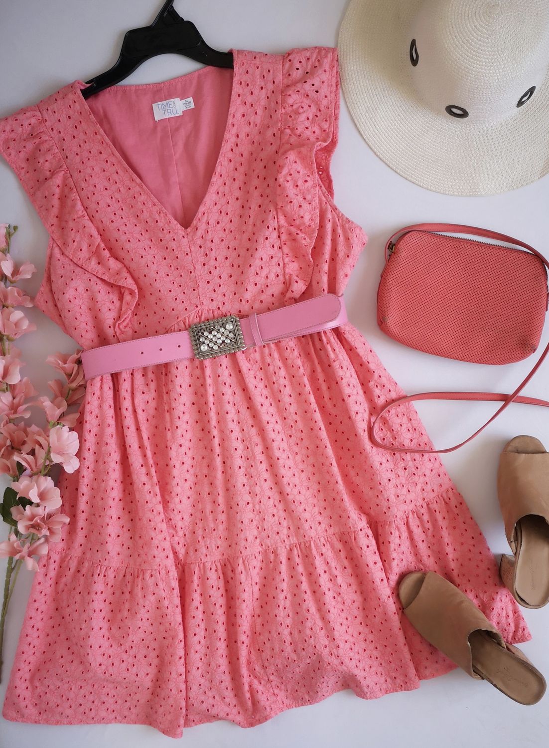 VESTIDO BORDADO INGLÉS INCLUYE CINCHO ⚓