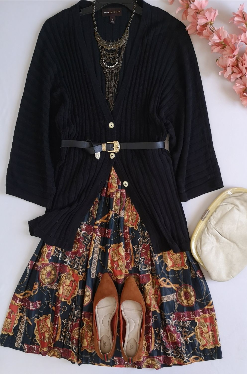 FALDA MIDI Y BLUSA LARGA ACANALADA ⚓