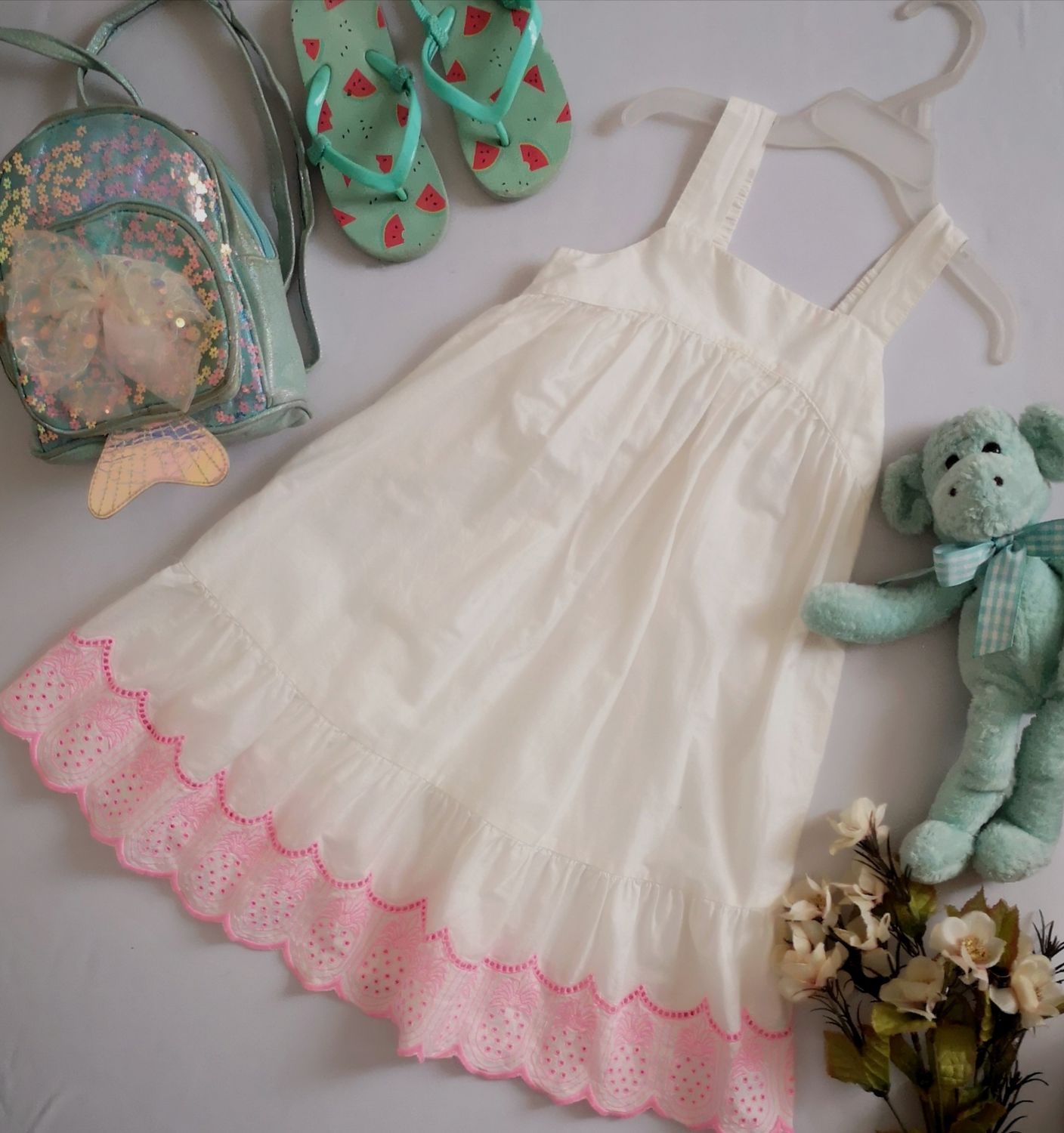 VESTIDO BORDADO DE ABAJO ❤️