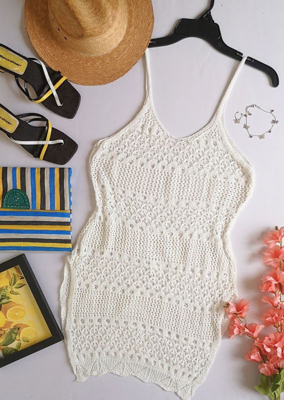 BLUSA LARGA TEJIDA INCLUYE TOBILLERA Y ANILLO