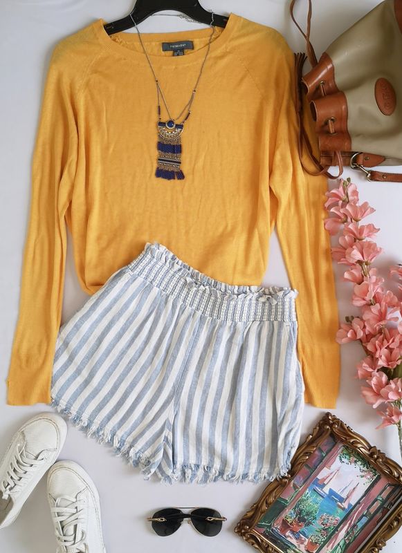 BLUSA TELA SUAVE CON SHORT