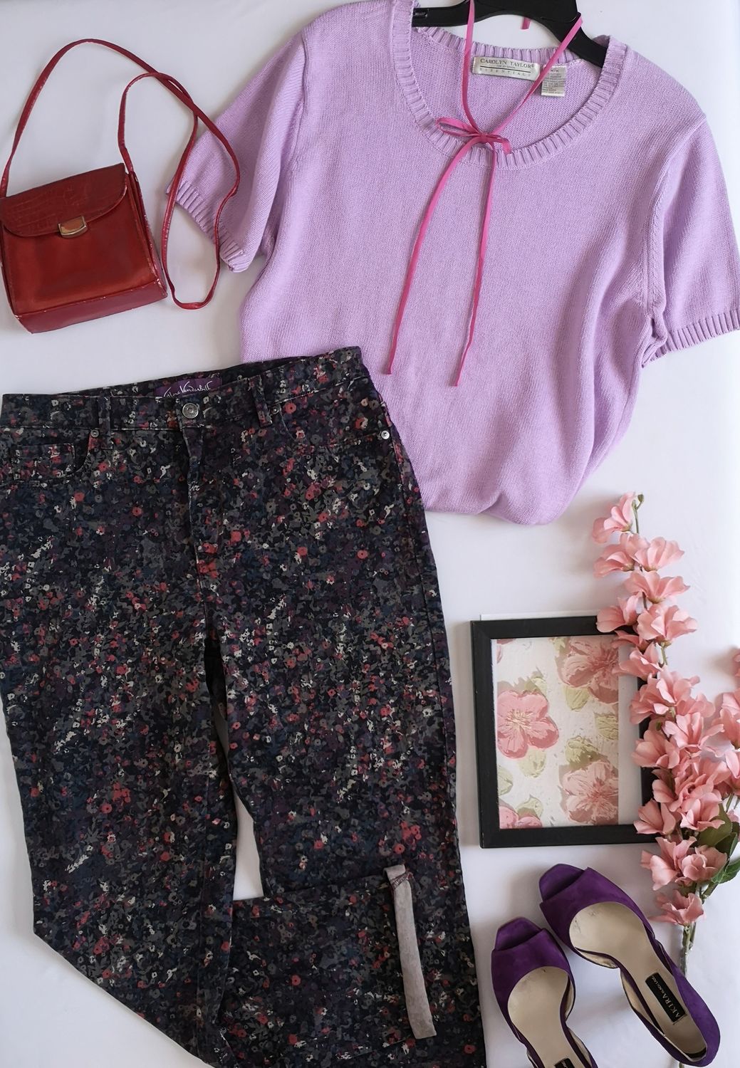 JEANS CINTURA ALTA Y BLUSA TEJIDA