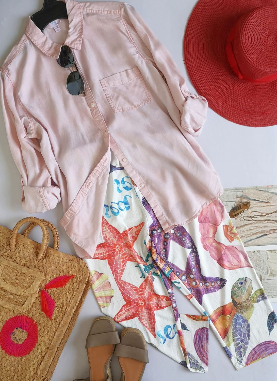 BLUSA LARGA Y PANTALÓN CORTO ❤️