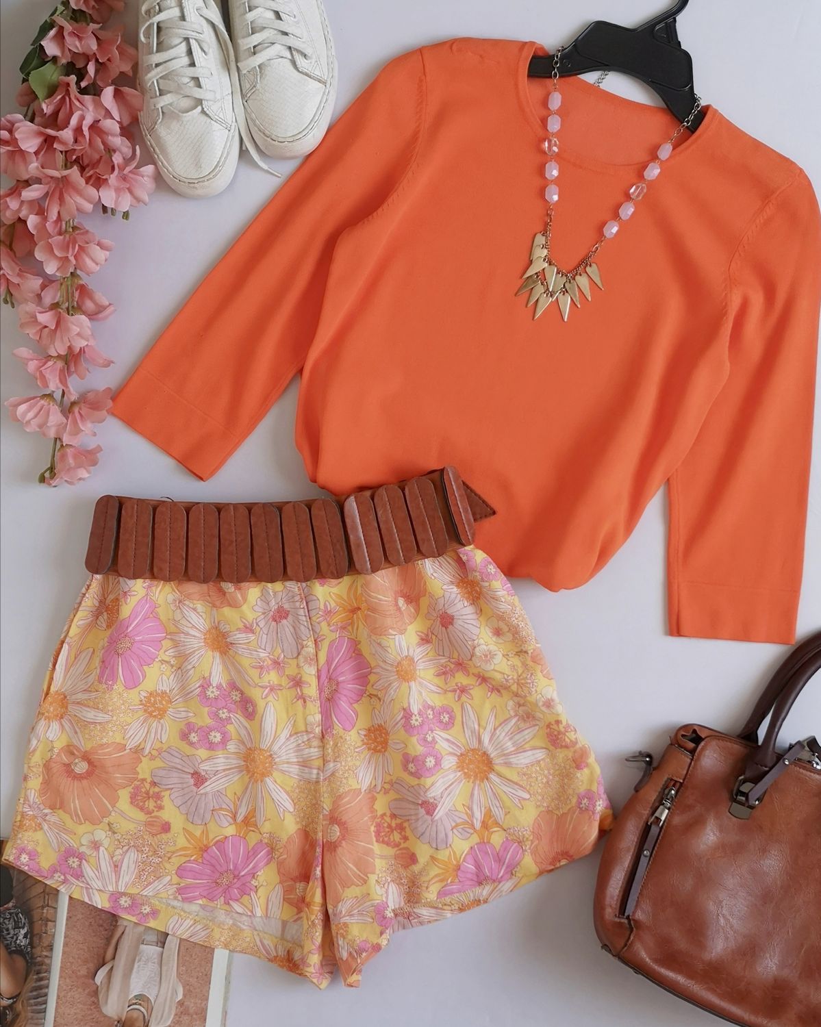 SHORT DE ALGODÓN CON BLUSA MANGA 3/4 ❤️