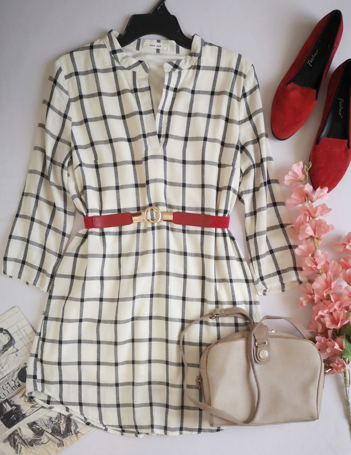 VESTIDO TIPO TÚNICA INCLUYE CINCHO