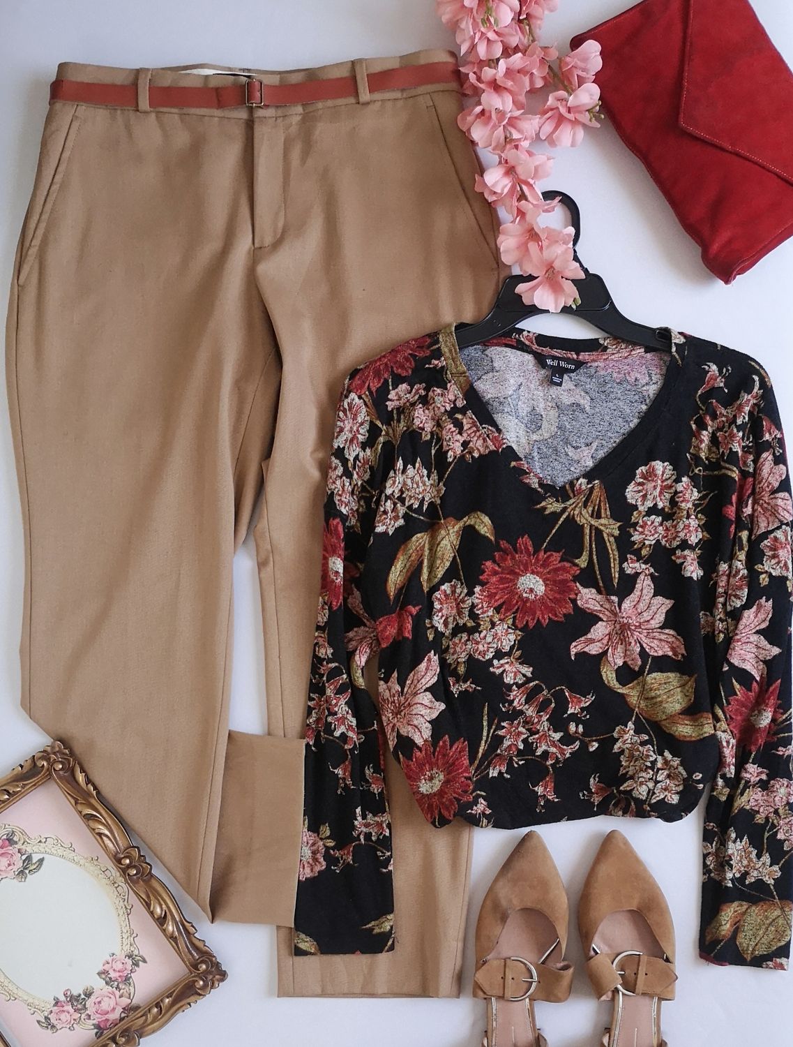 PANTALÓN SEMIFORMAL Y BLUSA MANGA LARGA