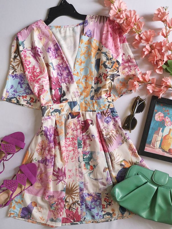 VESTIDO MANGAS TIPO KIMONO