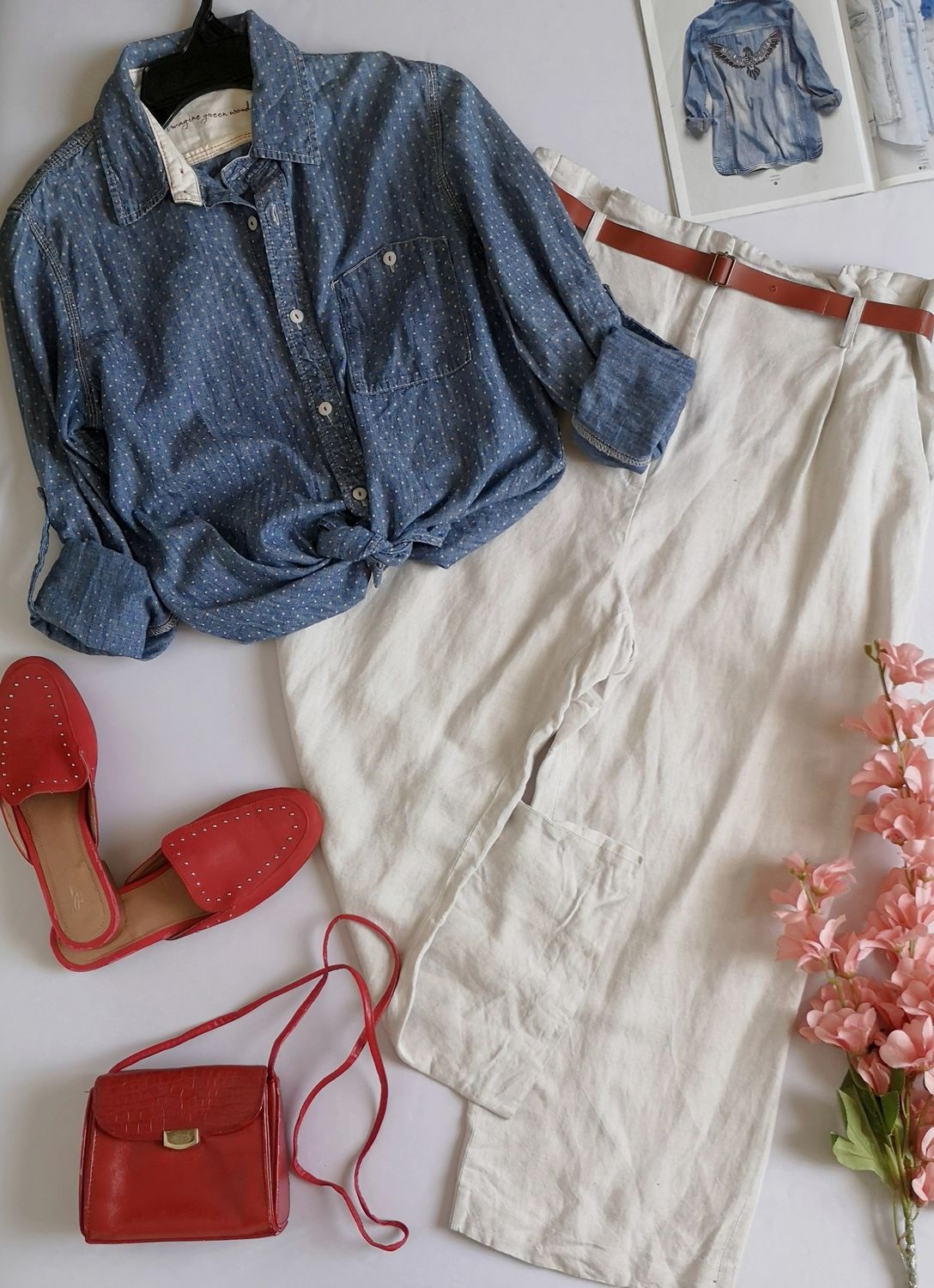 BLUSA DE LONA Y PANTALÓN TIPO CULOTTE ❤️