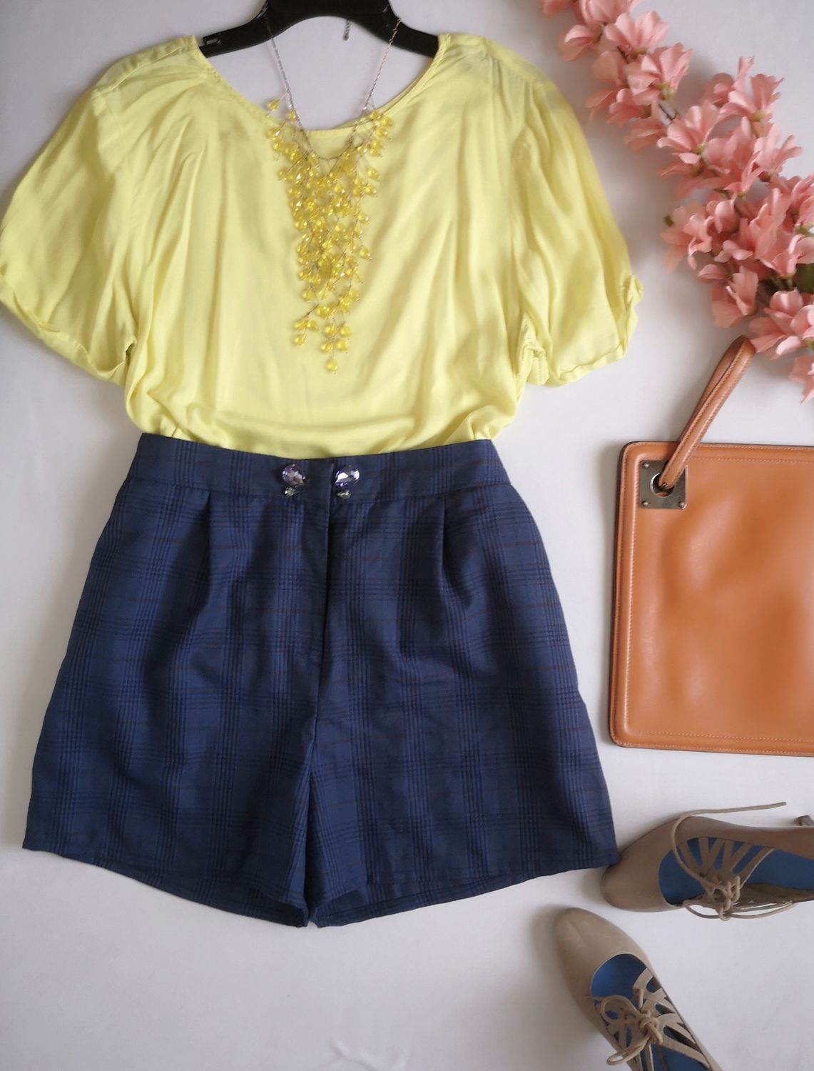 BLUSA LARGA TELA SUAVE CON SHORT CON BOLSAS ⚓