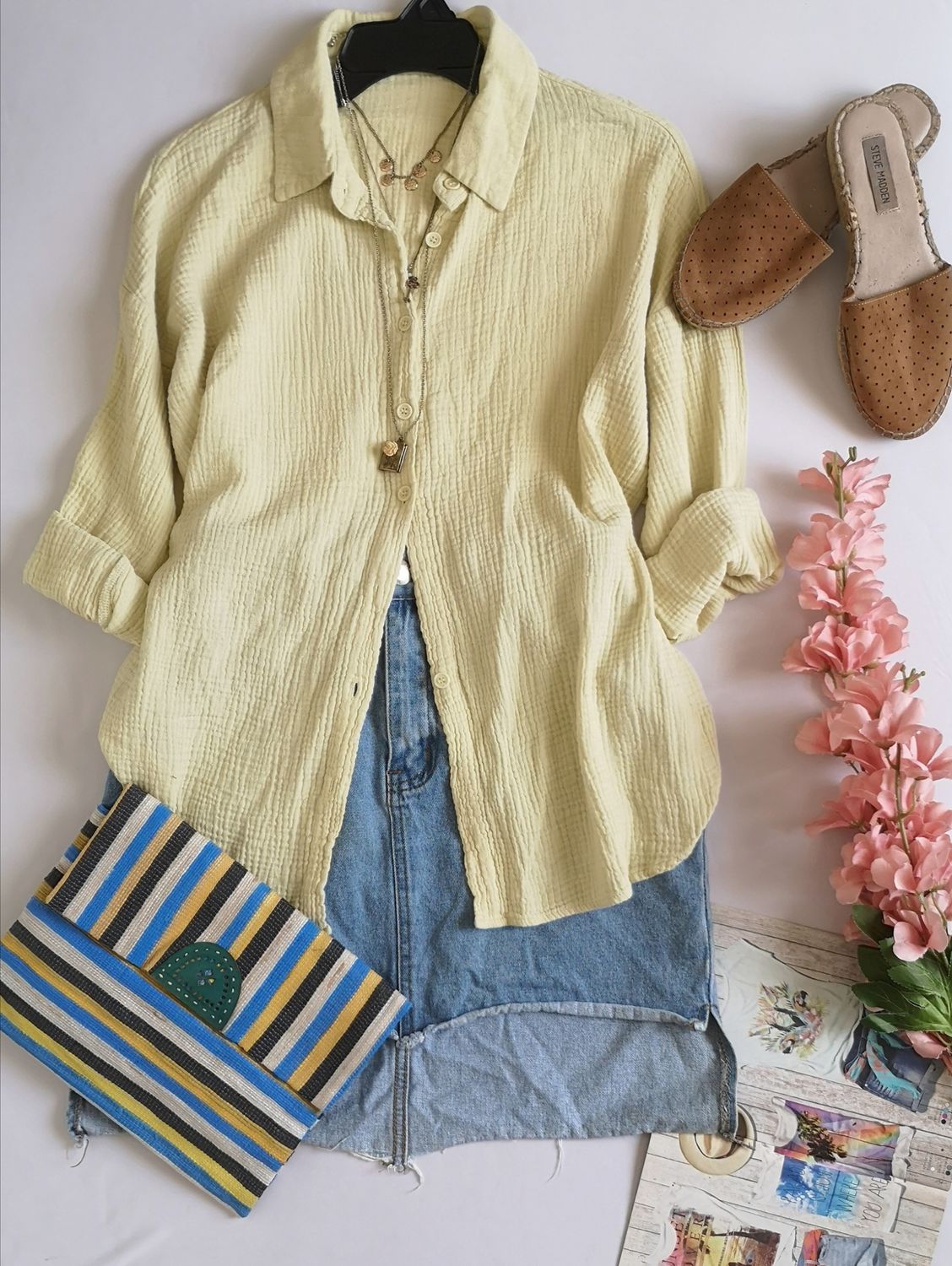 FALDA DE LONA Y BLUSA MANGA LARGA ⚓