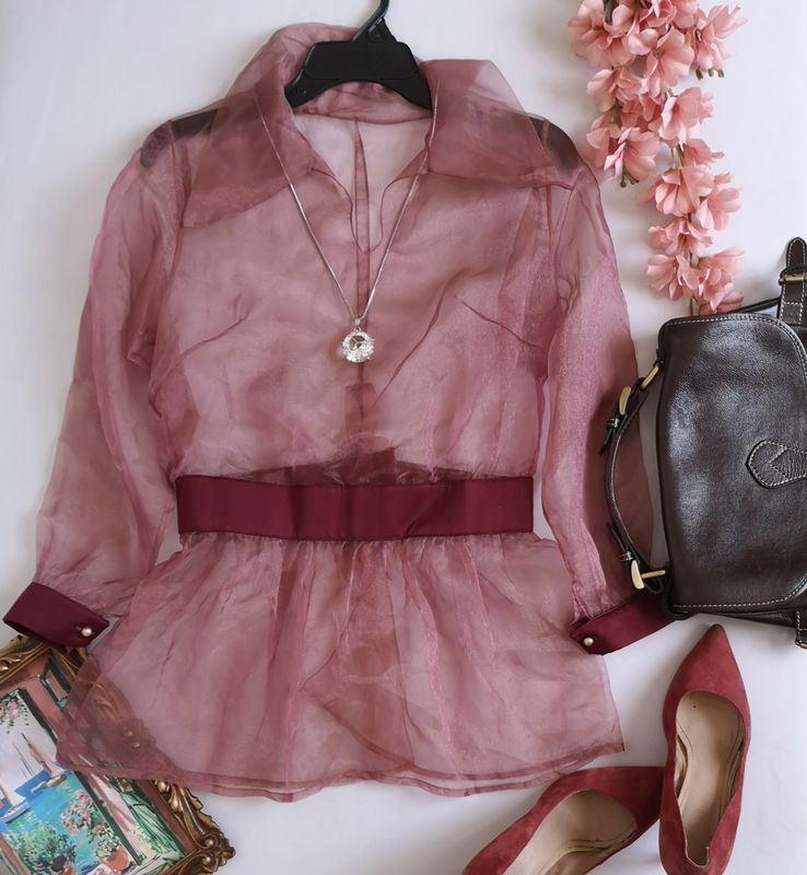 BLUSA TELA DE ORGANZA ⚓