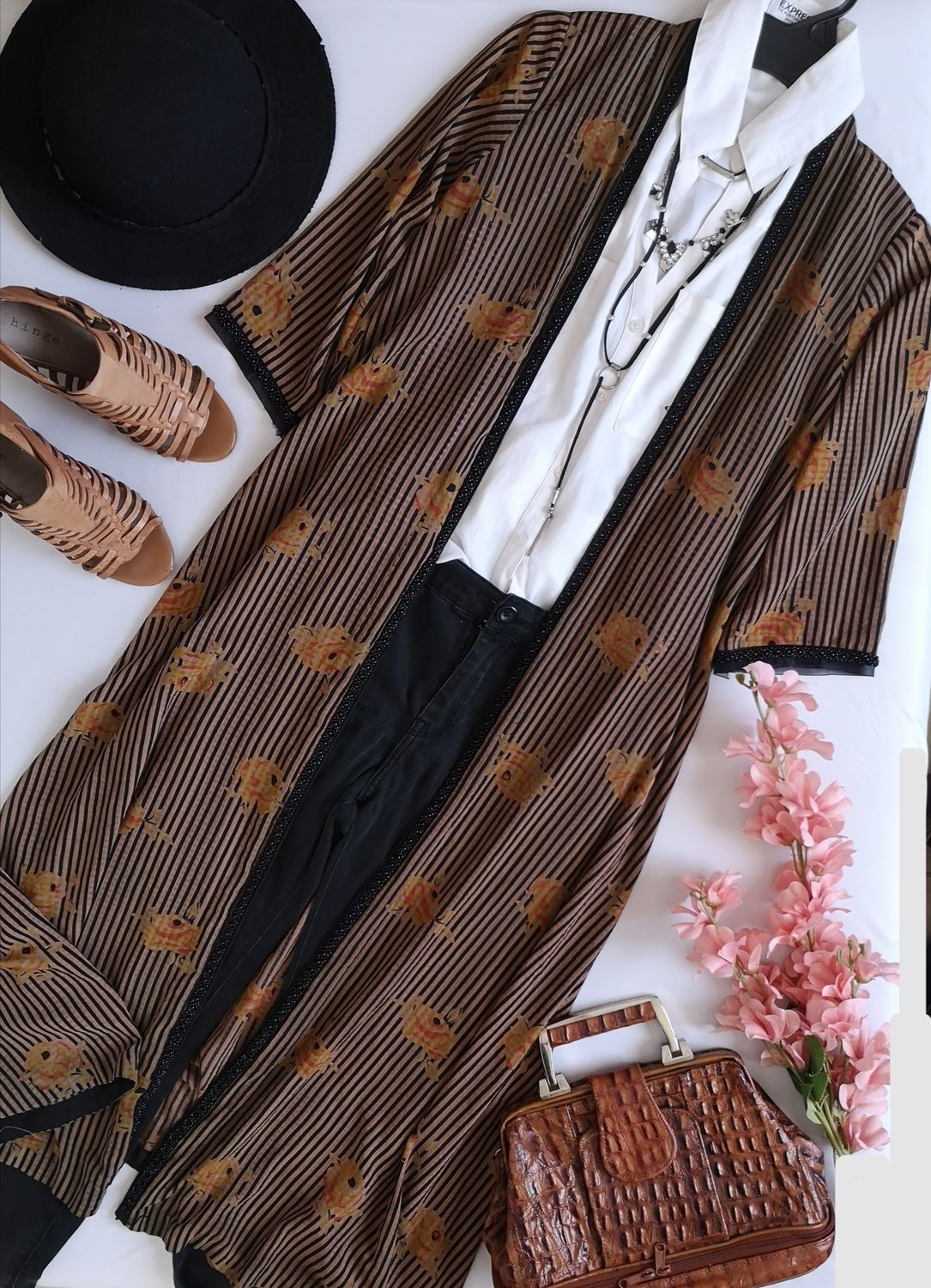 KIMONO BORDADO LARGO ⚓