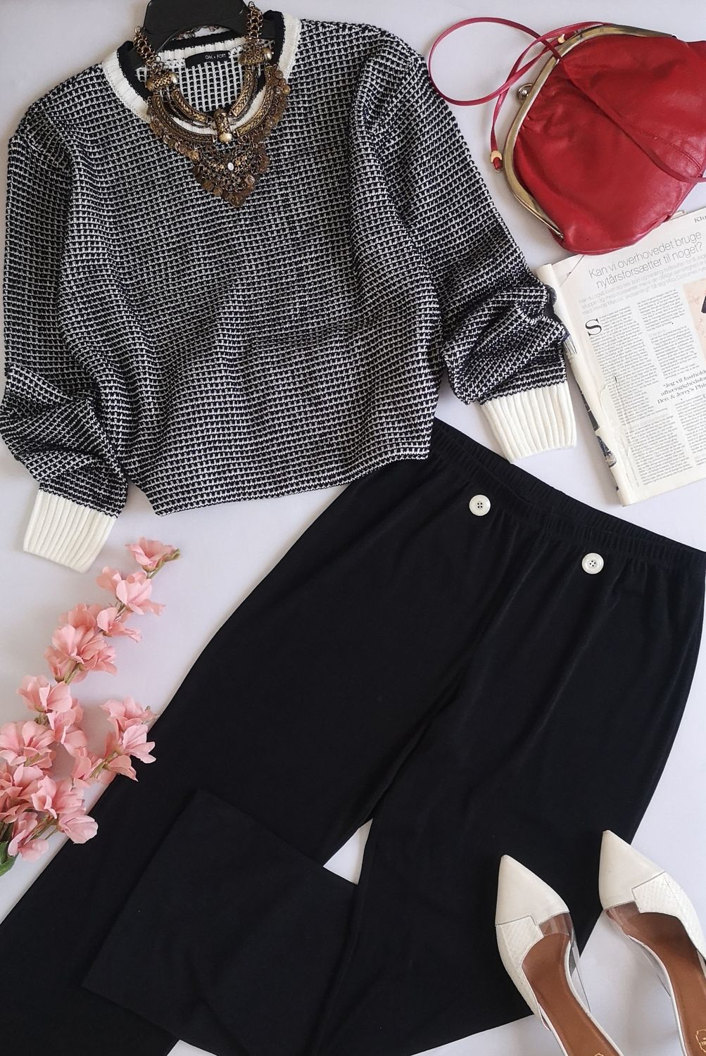 SUÉTER TEJIDO CON PANTALÓN TIPO PALAZZO ⚓